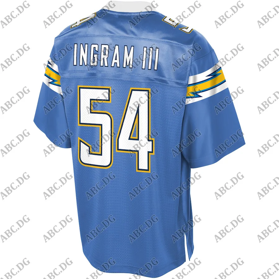 

Customized Stitch Jersey Men Women Kid Youth Los Angeles Melvin Ingram Pro Line Powder Blue Alternate Team Color Player Jersey