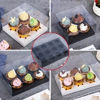4612 transparent cake box environmentally friendly cupcake boxes packaging cake party christmas food kitchen supply