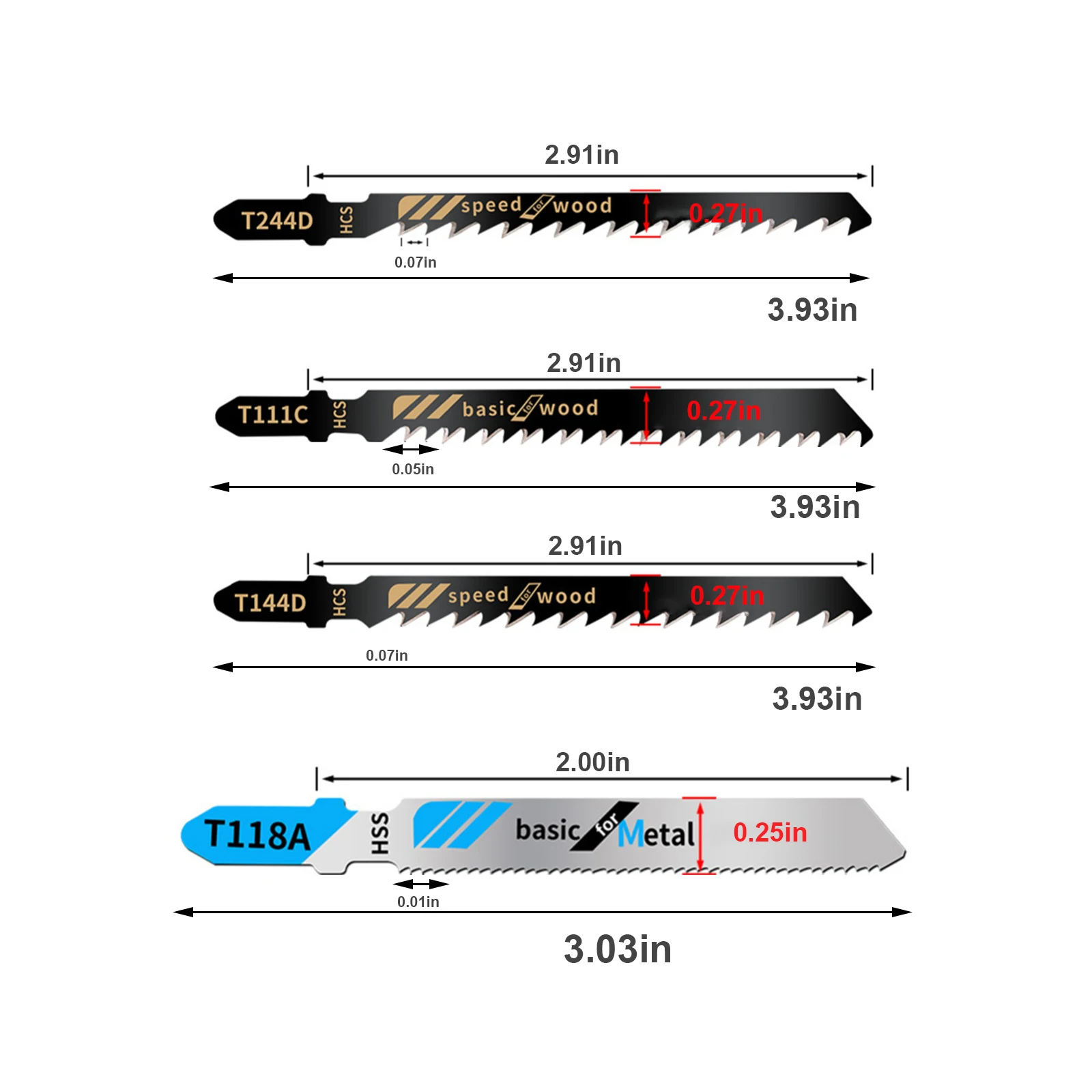 

Curve Saw Blade Woodworking Saw Blade Reciprocating Saw Blade T144d / T244d / T118a / T111c