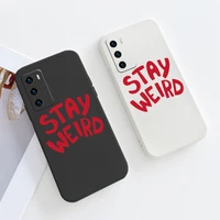 minimalist text silicone soft case for huawei p40 p30 p20 pro lite mate 40 30 20 pro lite p smart 2021 y7a shockproof phone