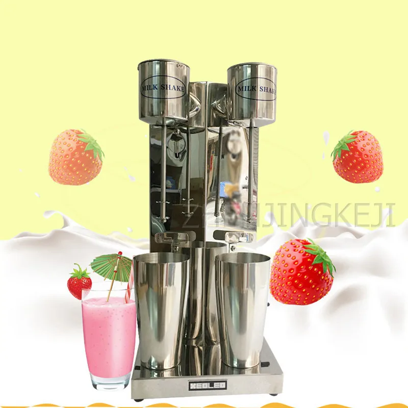 110V/220V Commercial Milkshake Machine Electric Stainless Steel Double-head Mixing Milk Froth 300W Tea Blender | Бытовая техника