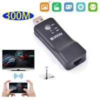 300mbps tv wireless wifi adapter usb network card rj 45 lan wps repeater ap mode for samsung lg sony