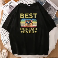 best dog dad ever printing womens t shirt creative cool short sleeved harajuku oversized big size tshirt wowomens