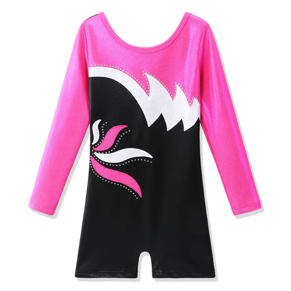 BAOHULU детский балетный ритмический гимнастический боди с длинным рукавом