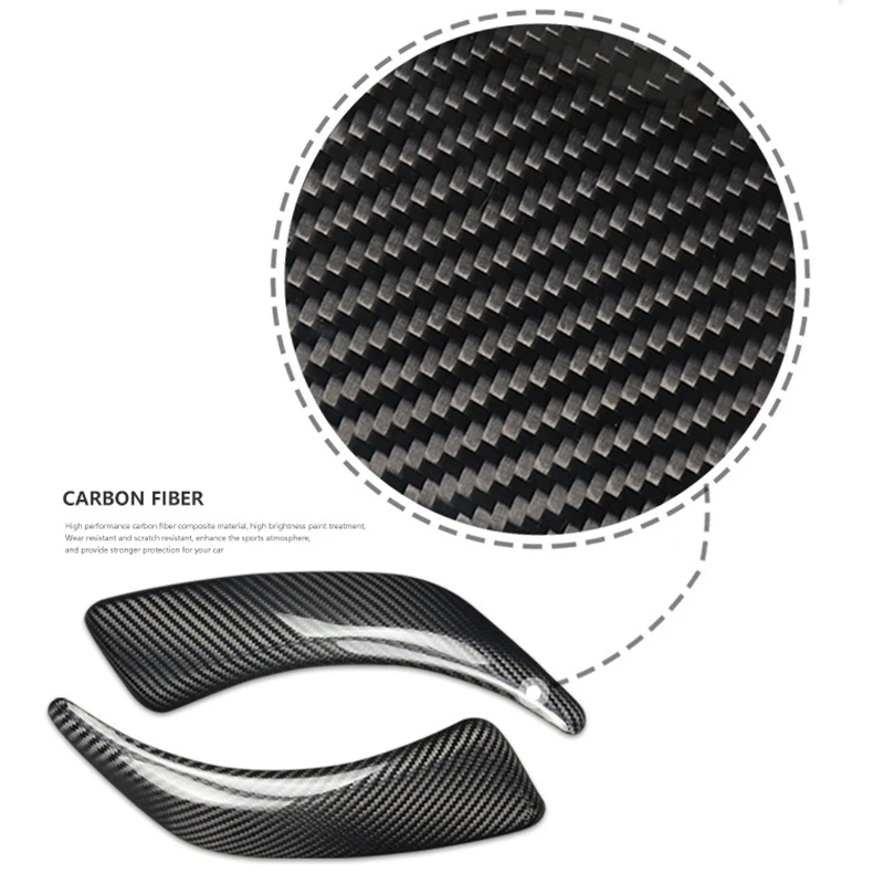 

2PCS Car Interior Door Panel Cover for BMW F20 F21 116I 118I 120I M135I 2012-2016 Door Pull Handle Trim, Carbon Fiber