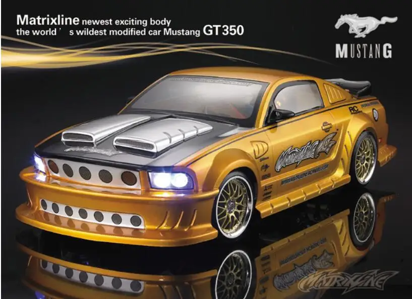 Радиоуправляемая машина OnRoad Clear GT Mustang GT 60 s корпус 200 мм HPI Kyosho Tamiya Redcat HSP 1-10 Масштаб Yokomo Drift 1965 Ford Shelby