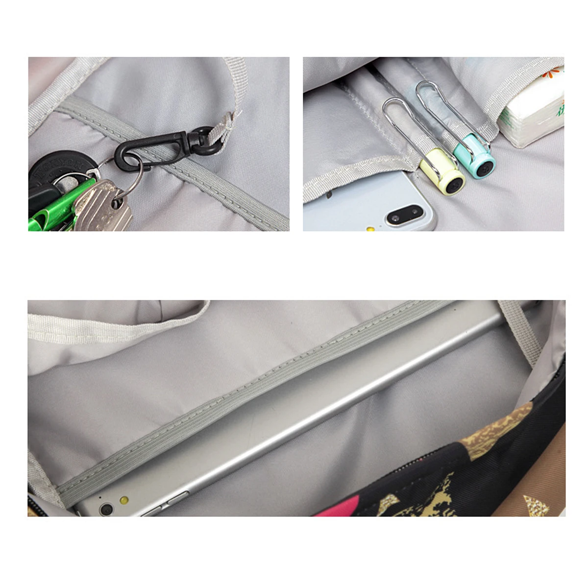 WHEREISART мультфильм Граффити парикмахерские рюкзаки ноутбук с Usb зарядным портом