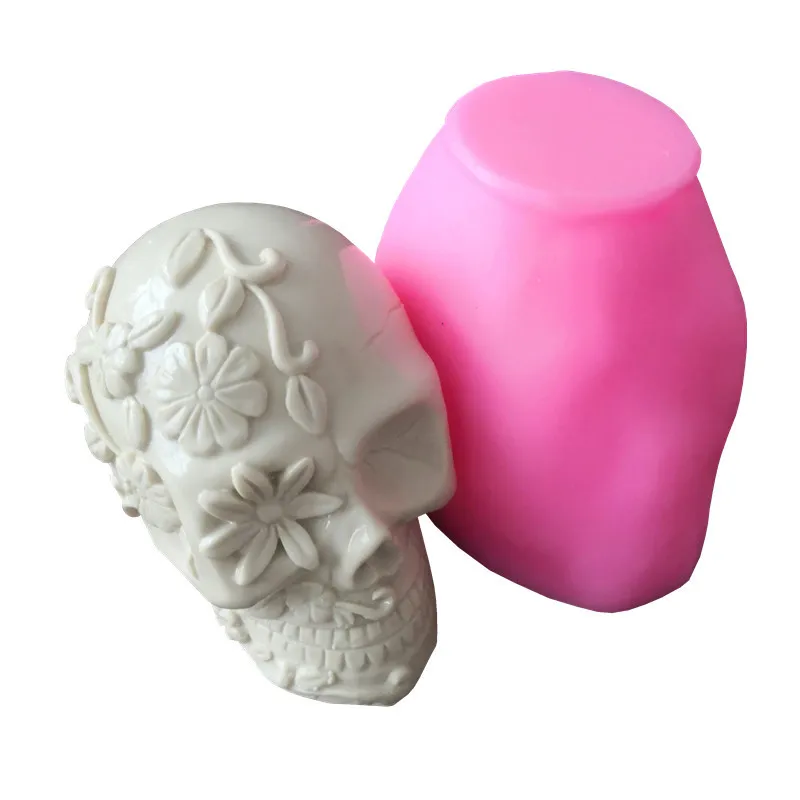 

Silicone Mold Rose Flowers Eyes Skull Silicone Soap Mould 3d Handmade Candle Mold Food Grade Silicone mould M182