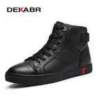 Мужские Водонепроницаемые ботинки DEKABR, повседневные ботильоны из натуральной кожи с высоким берцем, размеры 38-48, 2022