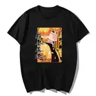 2021, футболка Kimetsu No Yaiba Zenitsu для мужчин, милые летние топы, Мультяшные футболки с рисунком каратэ, футболка унисекс в стиле Харадзюку, мужская рубашка