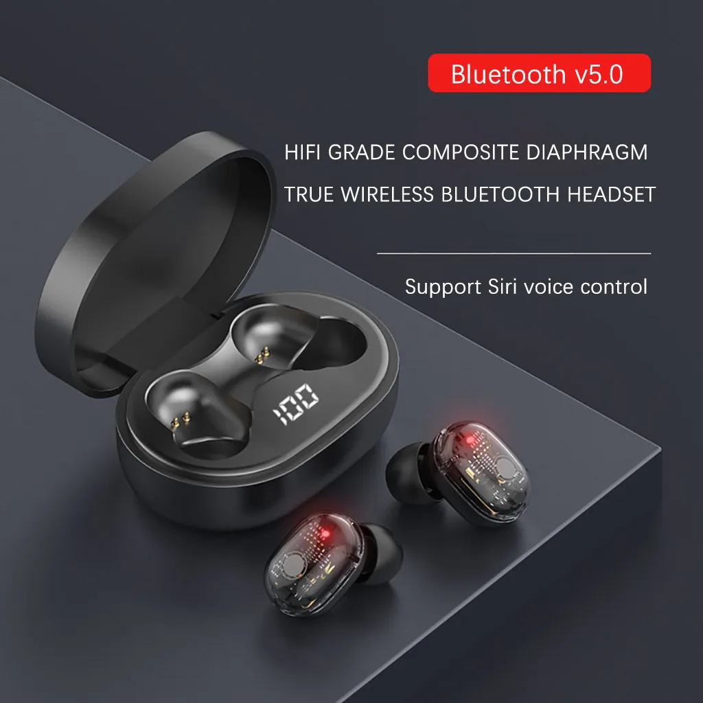 50 # беспроводной вкладыши TWS Bluetooth 5 0 стерео наушники регулятор баса гарнитура с