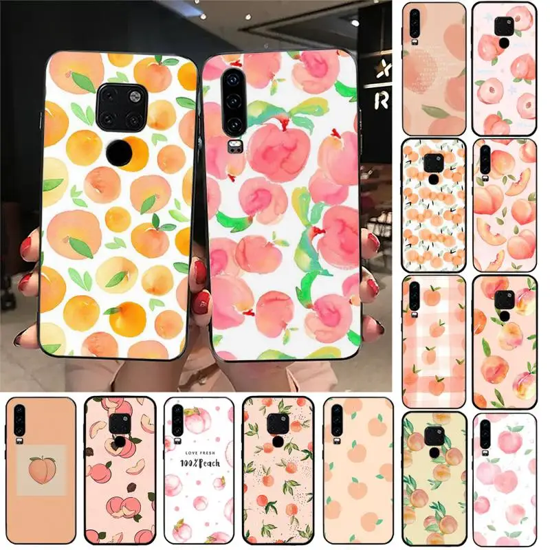 

FHNBLJ Summer day Peache Phone Case For Huawei Nova3I 3E mate9 10 20lite 20Pro 40 30pro funda case