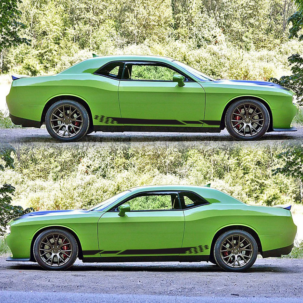 

Both Sides Stickers Race Stripes Camouflage 2pcs/lot Automobiles Products Car Wrap Vinyl Film Car Accessories Car DIY