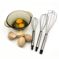 81012 inches egg tools stainless steel egg beater hand whisk mixer kitchen tools cream stirring for home kitchen tools