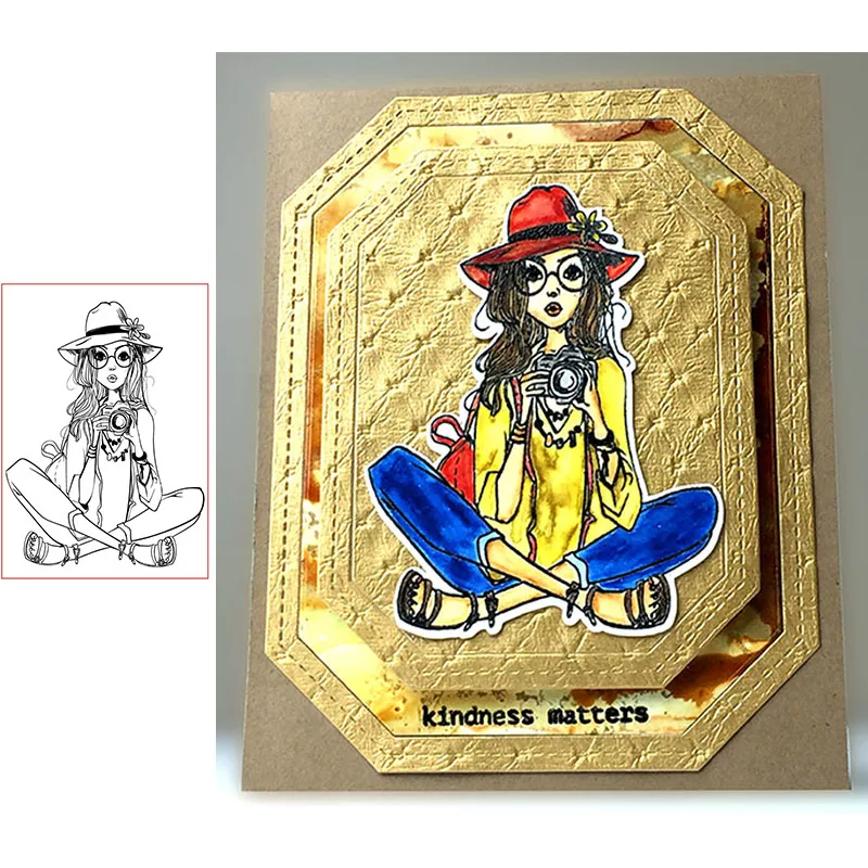 Прозрачные штампы для девочек скрапбукинга создание карт силиконовые рукоделия