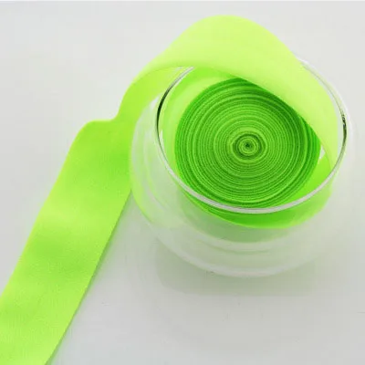 Fluorescent green 10 метров Meetee многоцветная эластичная тесьма лента бинт эластичный пояс для DIY шитье нижнее белье сумки аксессуары для одежды - Цвет: Fluorescent green