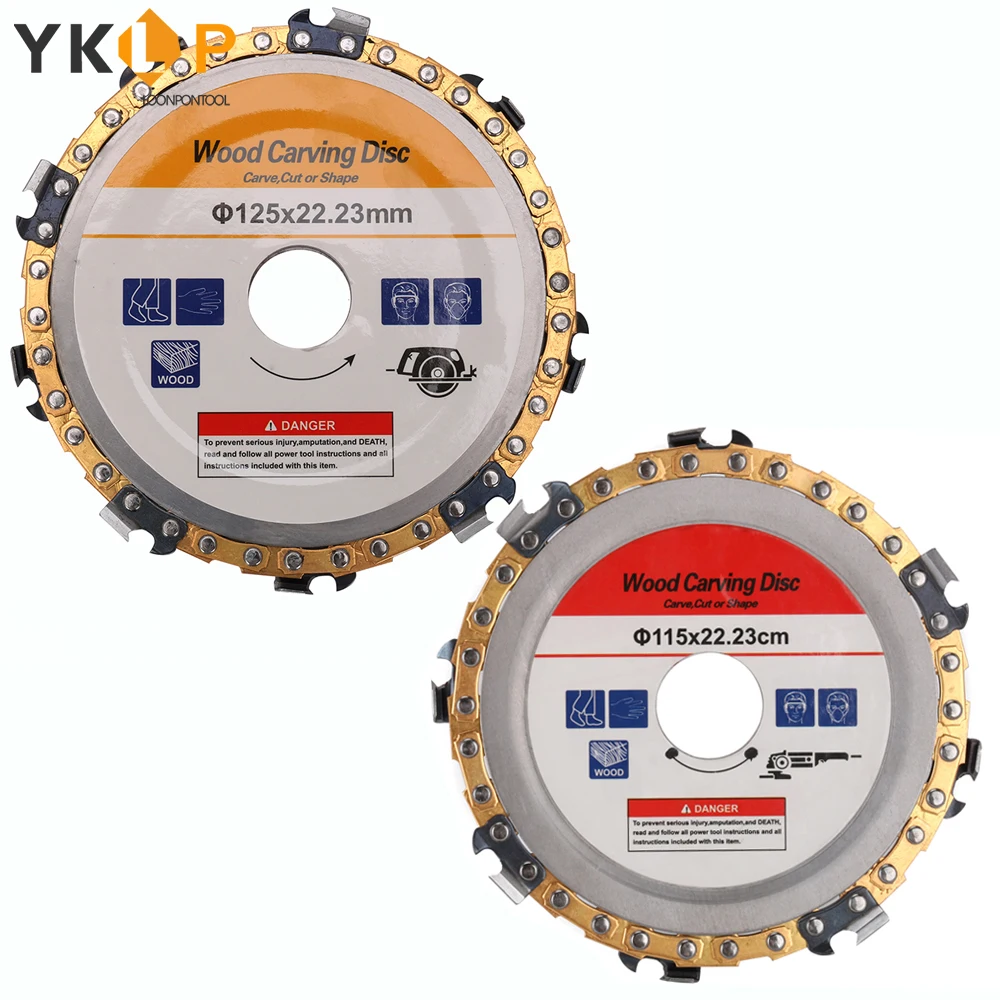 Резьба по дереву дисковый 115/125 мм шлифовальник диск цепи деревообрабатывающий