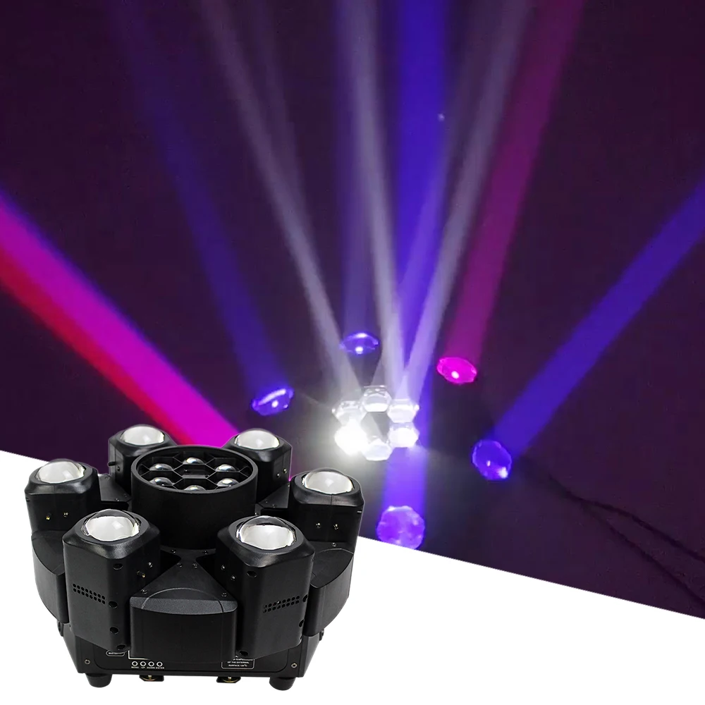 

6X40W RGBW 4in1 LED Moving Head Light DMX512 Stage 6X10W RGBW 4in1 Bee Eyes Beam LED Spot Light For DJ Disco Music Party Bar