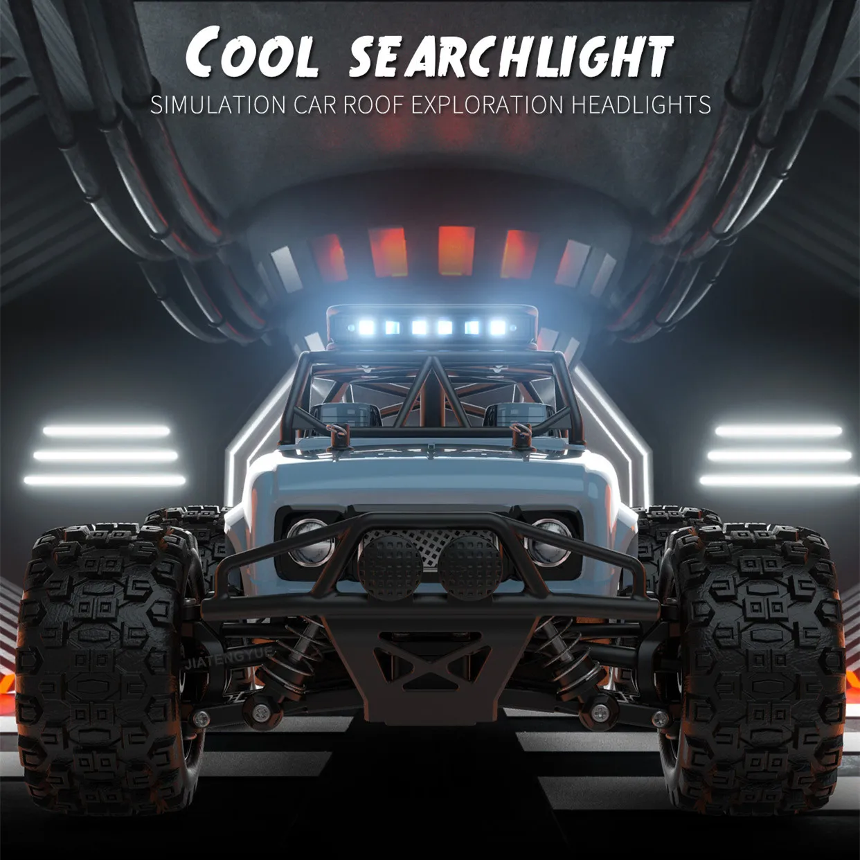 spesifikasi JTY Mainan Mobil RC 40Km/Jam Mobil Remote Control 1:18 Kendaraan Off-Road Mobil Bigfoot Mendaki Batu Dengan Lampu LED Mobil Listrik Untuk Anak-anak