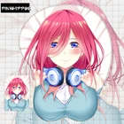Коврик для мыши pinkhipppos с аниме, силиконовый коврик для мыши Nakano Miku, подставка под запястье