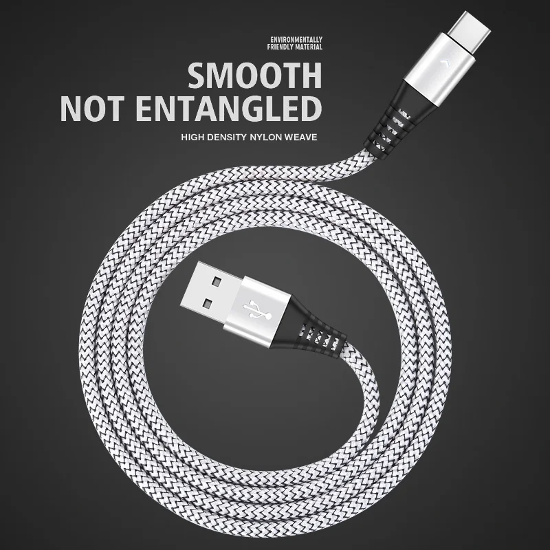 HANNORD usb type-C кабель USB C кабель для быстрой зарядки и синхронизации данных 1,2 A Светодиодный индикатор 1,8 м для Xiaomi samsung Android Phone