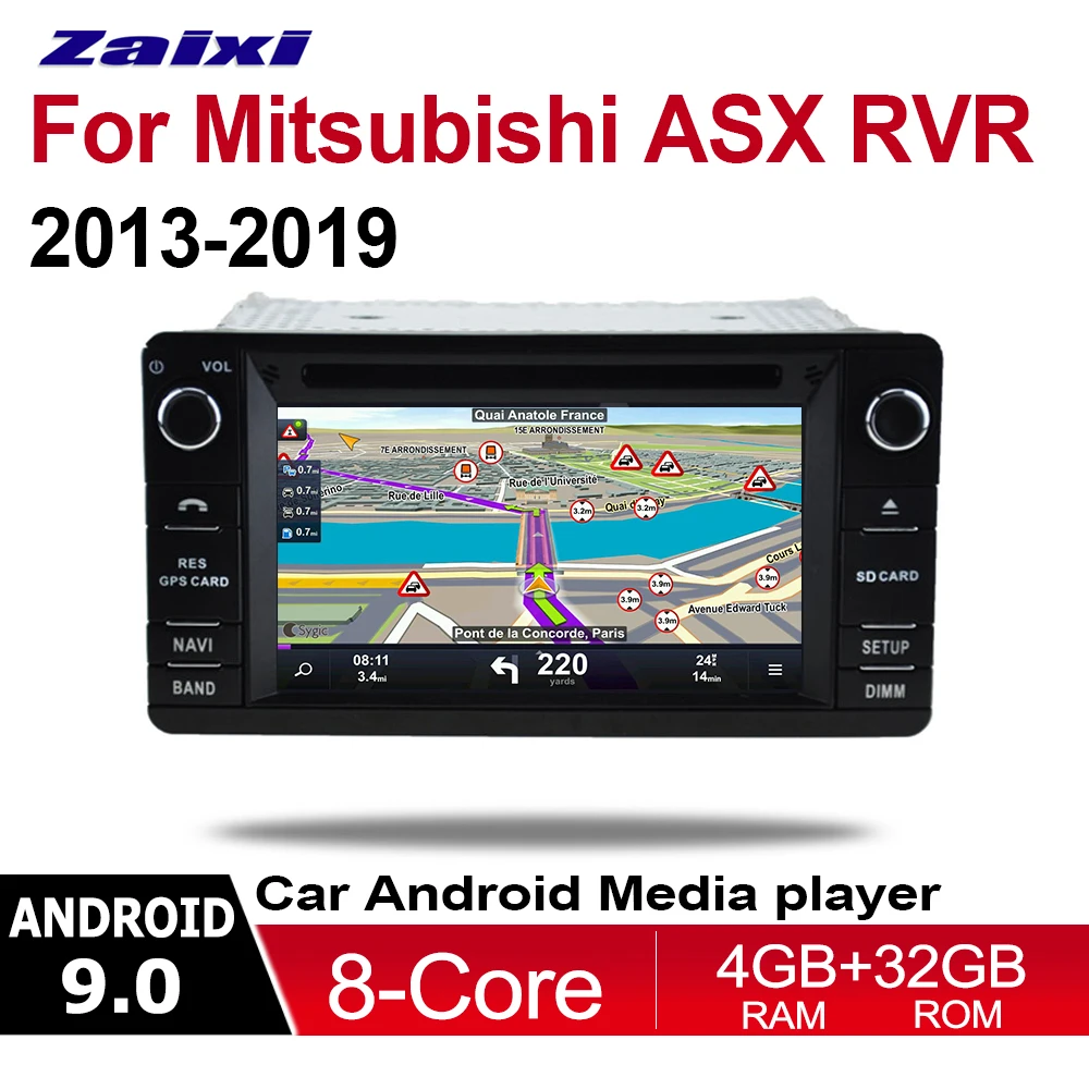 Автомобильный dvd плеер на основе Android для Mitsubishi ASX RVR 2013 2014 2015 2016 2017 2018 2019