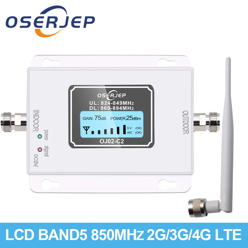 Ретранслятор 850 МГц 70 дБ ретранслятор CDMA 2G 3G Усилитель сотового телефона LTE Band5