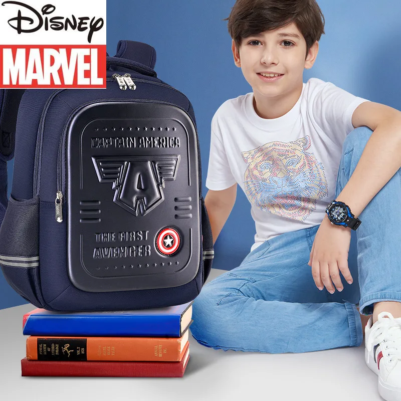 

Disney's New Authentic Marvel Boy Schoolbag Cartoon Spiderman Backpack Large Capacity Lightweight Fashion Children's Schoolbag