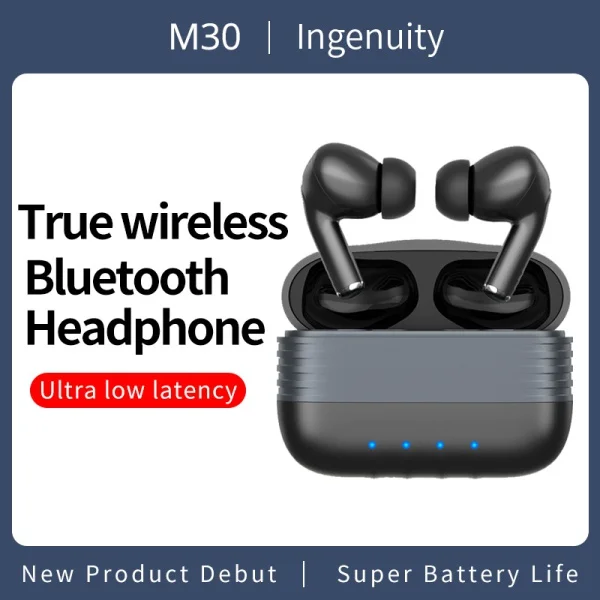 

TWS M30 Наушники Беспроводные спортивные наушники-вкладыши водонепроницаемые наушники стерео Музыкальная гарнитура для смартфона Bluetooth