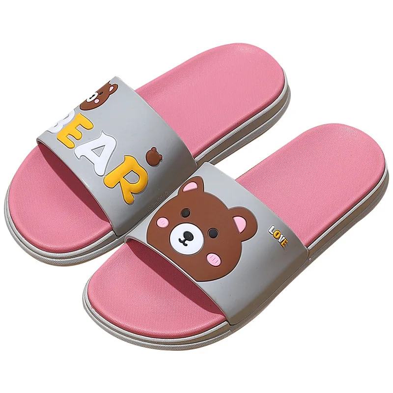 

Slippers for ladies at home in summer indoor and outdoor wear home bathroom bath non-slip soft soles home cartoon slippers
