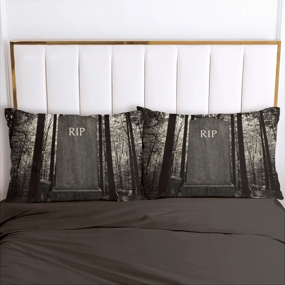 

1pc Cartoon Hallowmas Children's Pillow cover Pillow case Bedding Pillowcase Pillowcovers decorative 50x70 for kids baby RIP