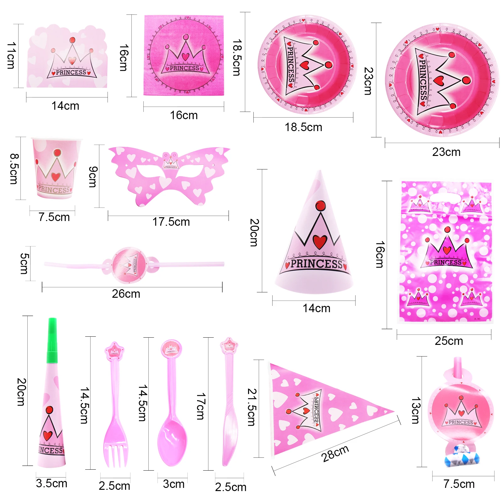 

1st Girl's Crown Theme Straws Kids Favors Banners Baby Shower Tablecloth Birthday Party Decoration Plates Princess Cups Supplies