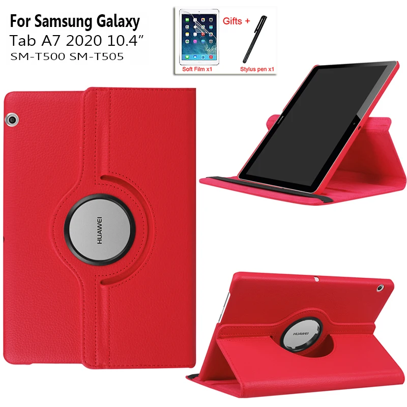 

Tab A7 360 градусов вращающийся искусственная кожа флип чехол для Samsung Galaxy Tab A7 SM-T500 SM-T505 T500 T505 10,4 дюймов чехол для планшета