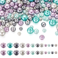 12strand baking painted imitation pearl beads 49mm round glass spacer bead for diy necklace bracelet jewelry making accessories