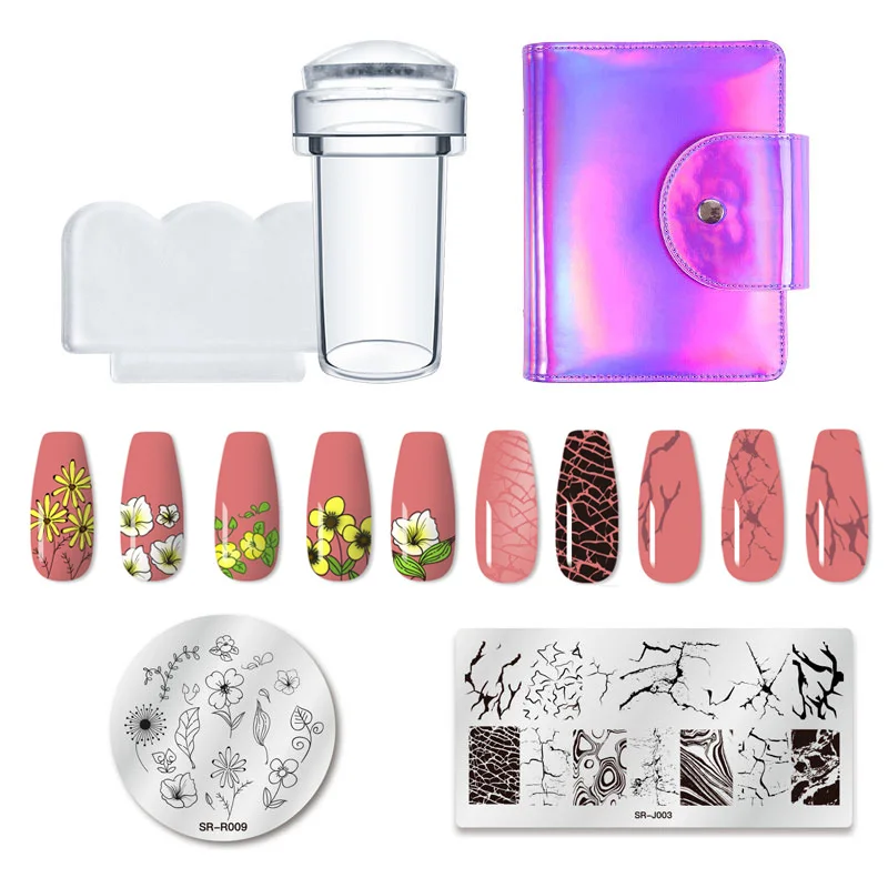 Набор штамповочных пластин для ногтей RBAN из нержавеющей стали шаблон