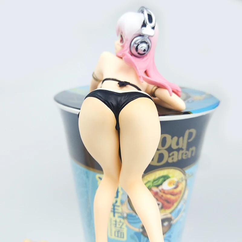 Фигурки игрушки 16 см SUPERSONICO японская аниме фигурка Keumaya Super Hyper Girl с гарнитурой