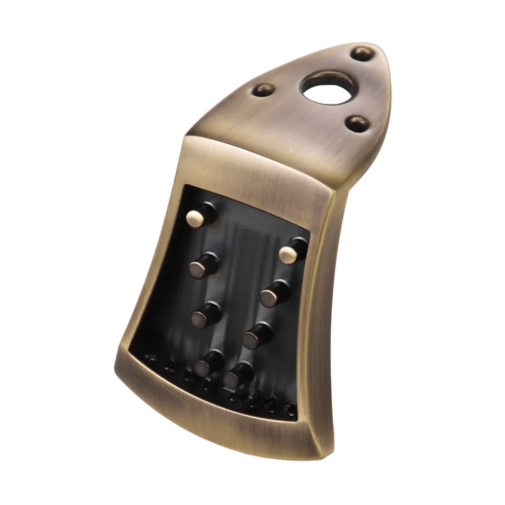 Металлический Треугольники подгрифок мандолины мост из цинкового сплава для 8-струнной арочные Мандолины с крепежными винтами струнный инструмент