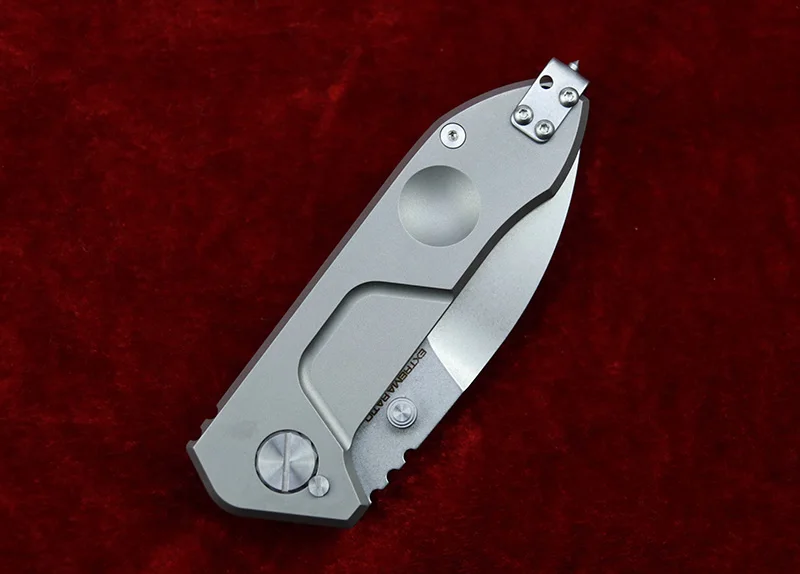 

LEMIFSHE EXTREME RAIO Flipper Folding Knife N690 Blade Titanium Outdoor Equipment Tactical Camping Hunting Chopper EDC Tool