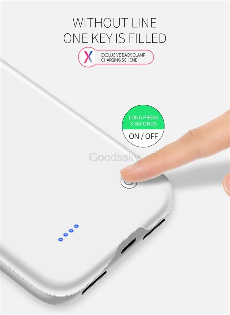 8000/6000 мАч зарядное устройство чехол для iPhone SE 2020 6 6S 7 8 Plus зарядный X XR XS Max