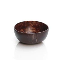 natural coconut shell bowl wood salad mixing bowls spoon fruit decoration noodle rice serving holder wooden art craft tableware