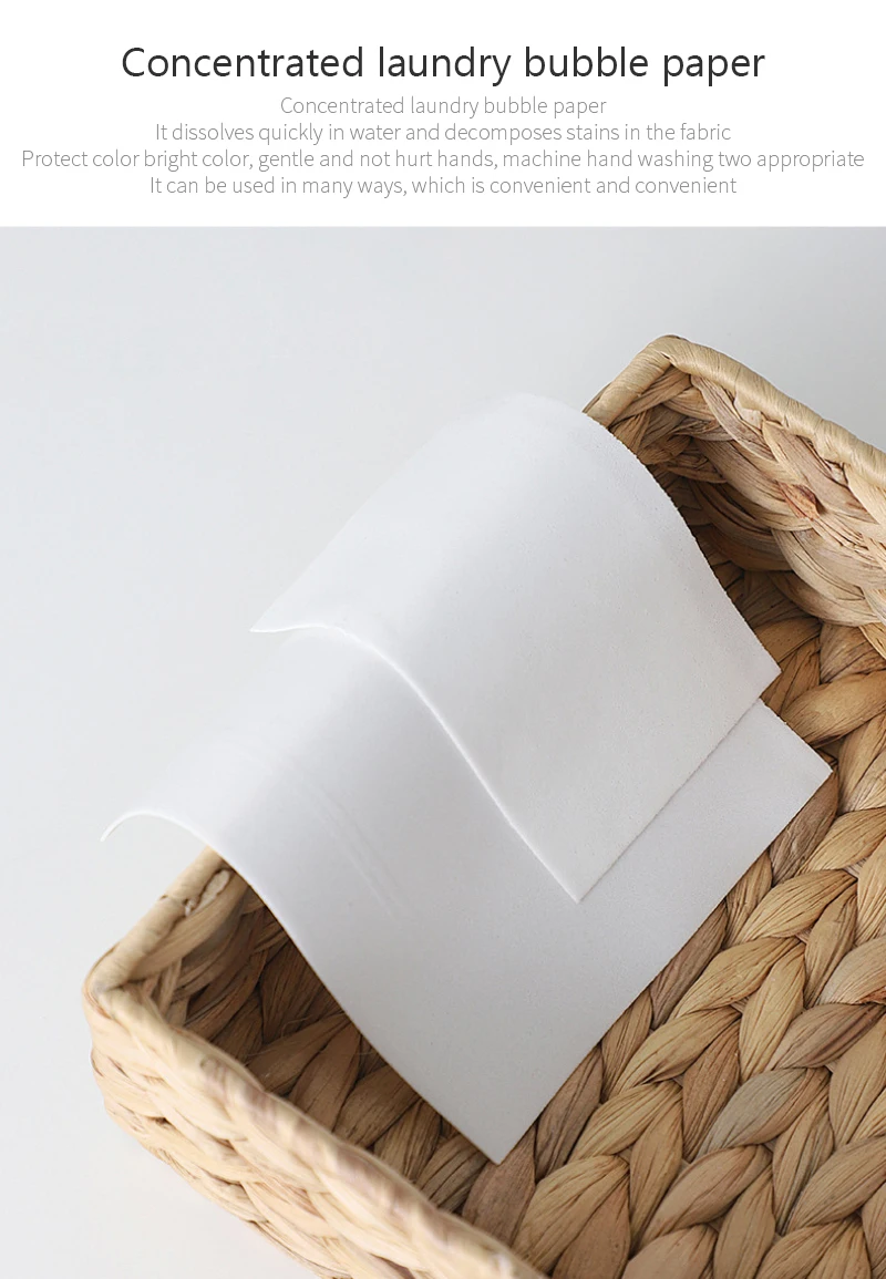 

15 Pcs/bag Laundry Tablet New Formula Laundry Detergent Sheet Nano Concentrated Washing Powder For Washing Machine Cleaning