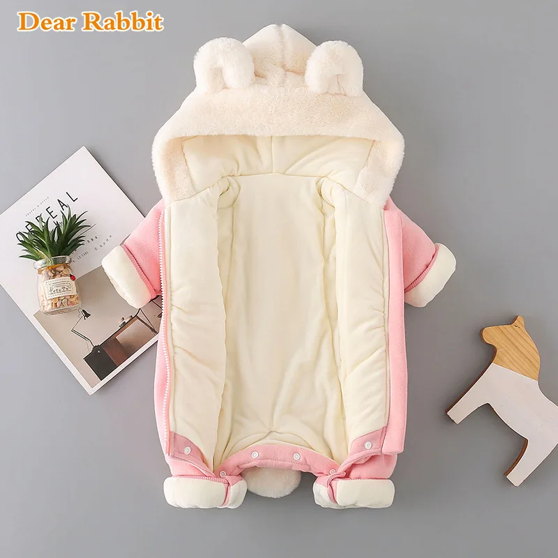 Осенне-зимнее пальто комбинезон Детский костюм одежда для новорожденных зимний