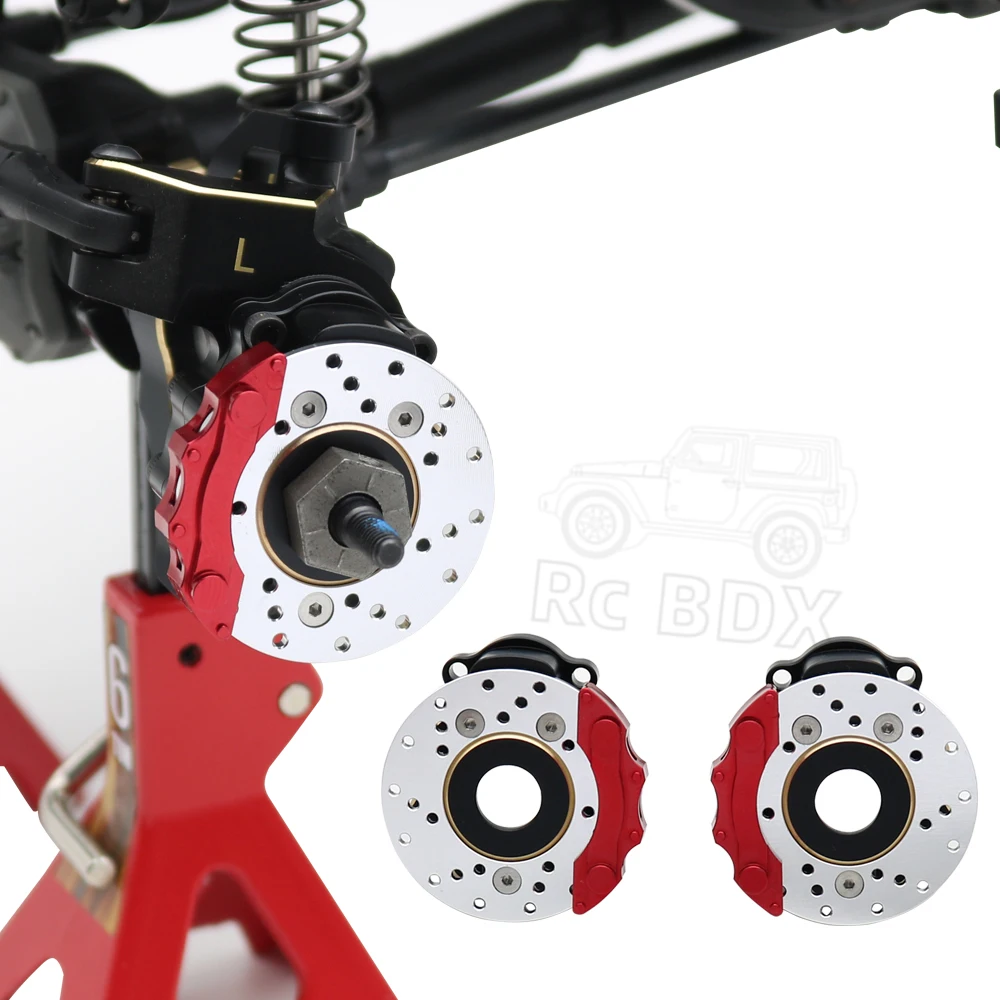 Carcasa de eje de Portal de TRX-4, piezas de mejora de peso de lat&oacute;n, electroforesis negra para coche Crawler 1/10 RC Traxxas TRX4 TRX6-4
