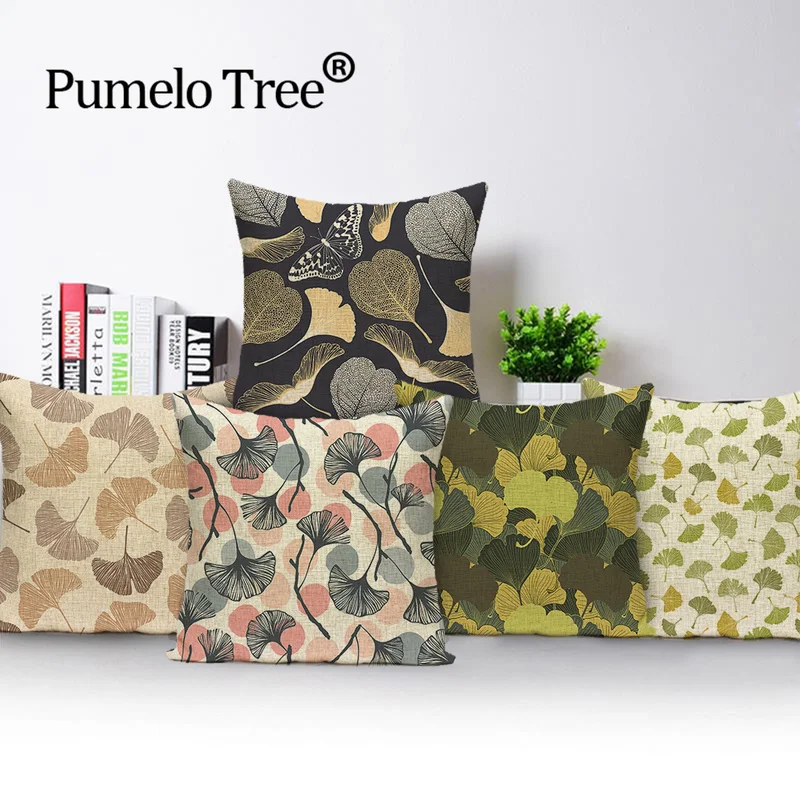 Искусственные подушки чехол скандинавский цветок наволочки для кровати льняная