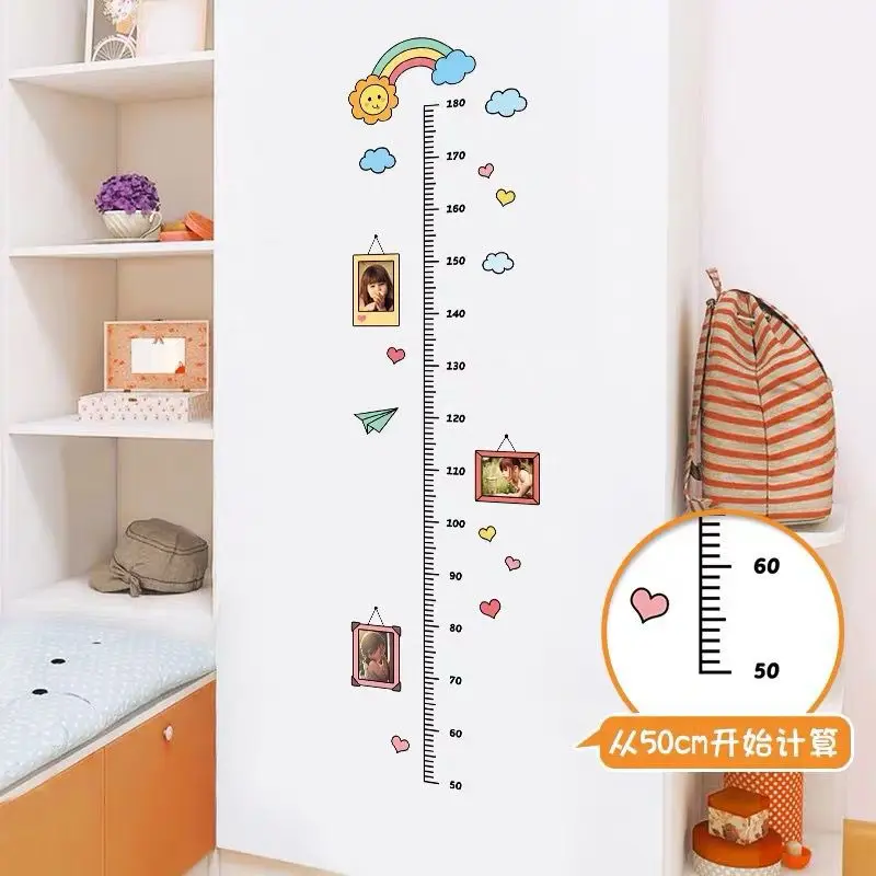 Креативная мультяшная наклейка QDRR для высоты украшение детской комнаты