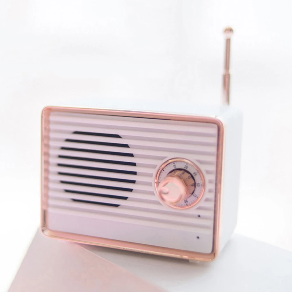 Портативный мини динамик в винтажном стиле с Bluetooth MP3 радио музыка FM громкая связь
