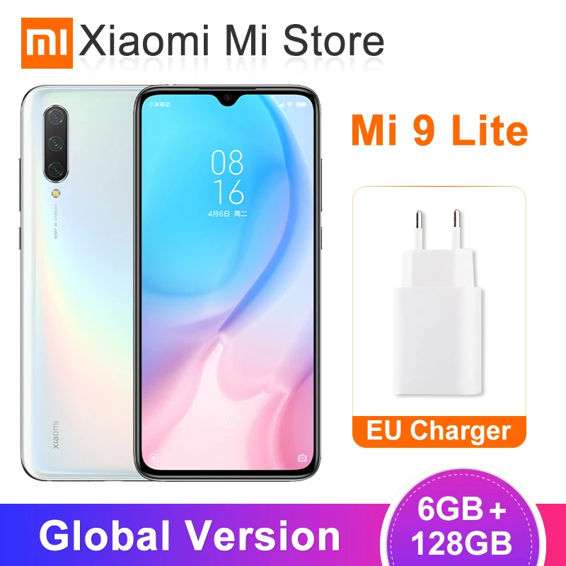 Глобальная версия Xiaomi Mi 9 Lite, 6 ГБ ОЗУ, 128 Гб ПЗУ, Смартфон Snapdragon 710, экран 6,39 дюйма, 48мп, тройная камера, 4030 мАч, NFC