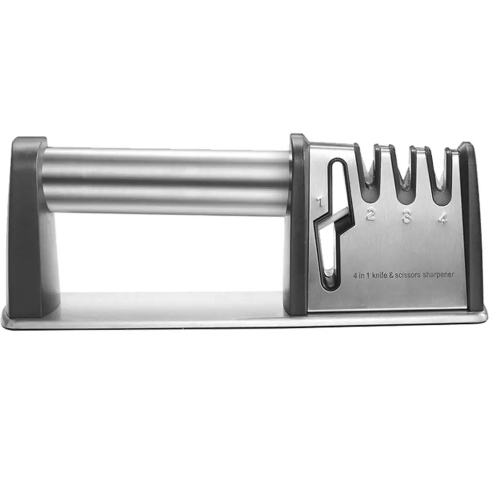 

Knife Sharpener 4 In 1 Professional Kitchen Sharpener For Knives And Scissors Sharpening 4 Stages Sharpening Tool