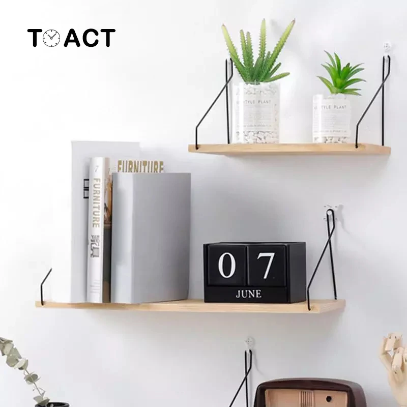 Цветные деревянные полки в скандинавском стиле декоративная настенная доска для