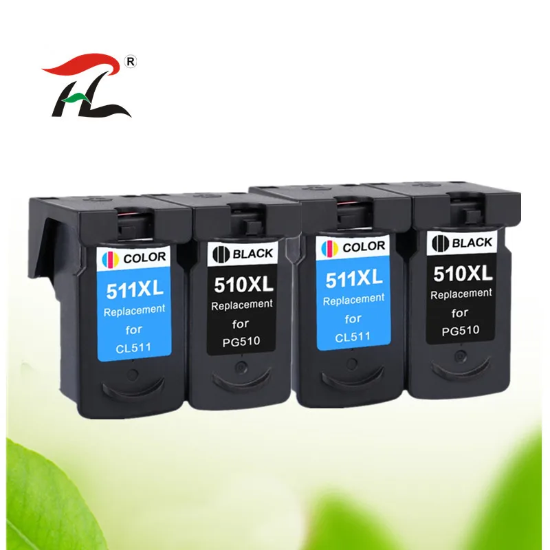 Совместимость PG510 PG-510 CL511 чернильный картридж для Canon PG 510 510XL для MP280 MP480 MP490 MP240 MP250 MP260 MP270 IP2700 - Цвет: 2Black 2Color